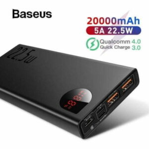 Baseus Adaman Power Bank 20000mAh 22.5w PD Metal Body – Upgraded Version